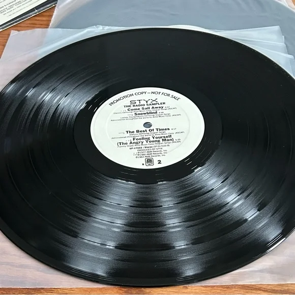 Styx ‎– Styx: Radio Sampler & Interview Album 2-LP promo vinyl record rare